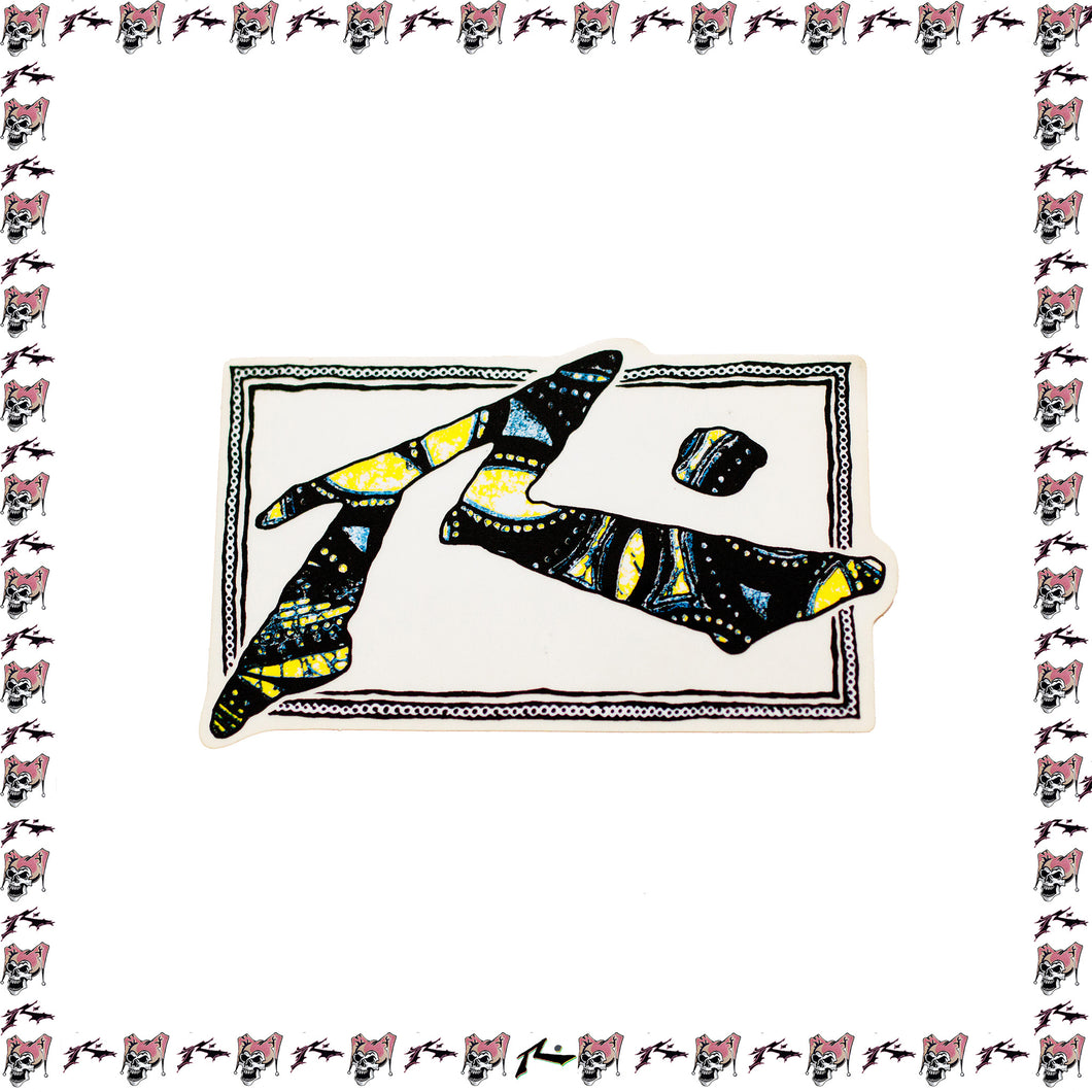 1990's Rusty Large Rectangle Sticker