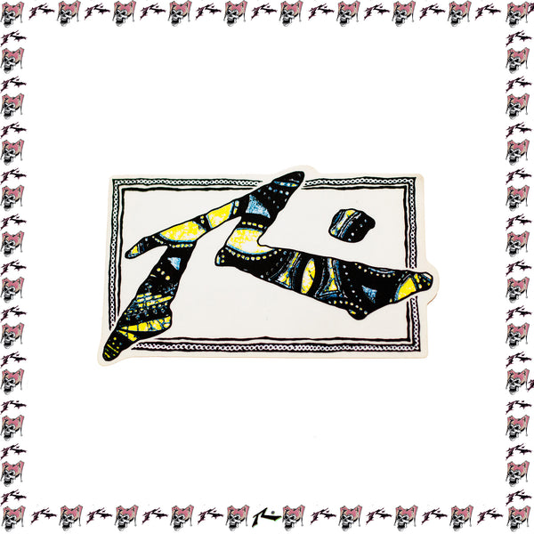 1990's Rusty Large Rectangle Sticker