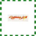 1990's Lightning Bolt Medium Rectangle Sticker