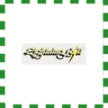 1990's Lightning Bolt Medium Rectangle Sticker