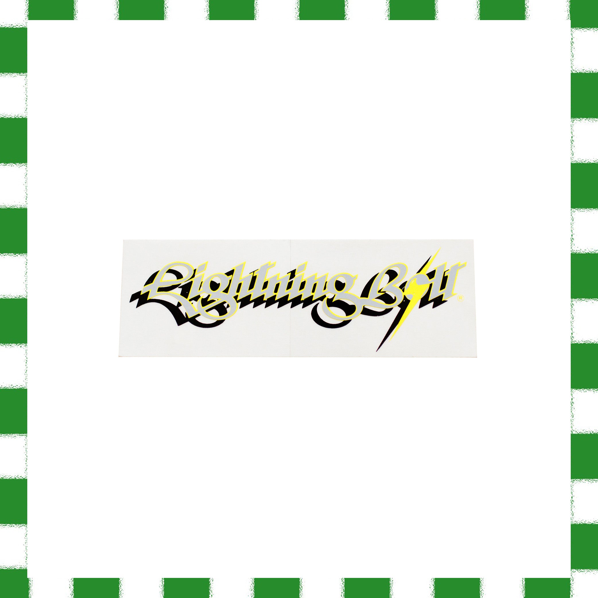 1990's Lightning Bolt Medium Rectangle Sticker