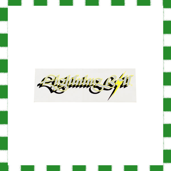 1990's Lightning Bolt Medium Rectangle Sticker