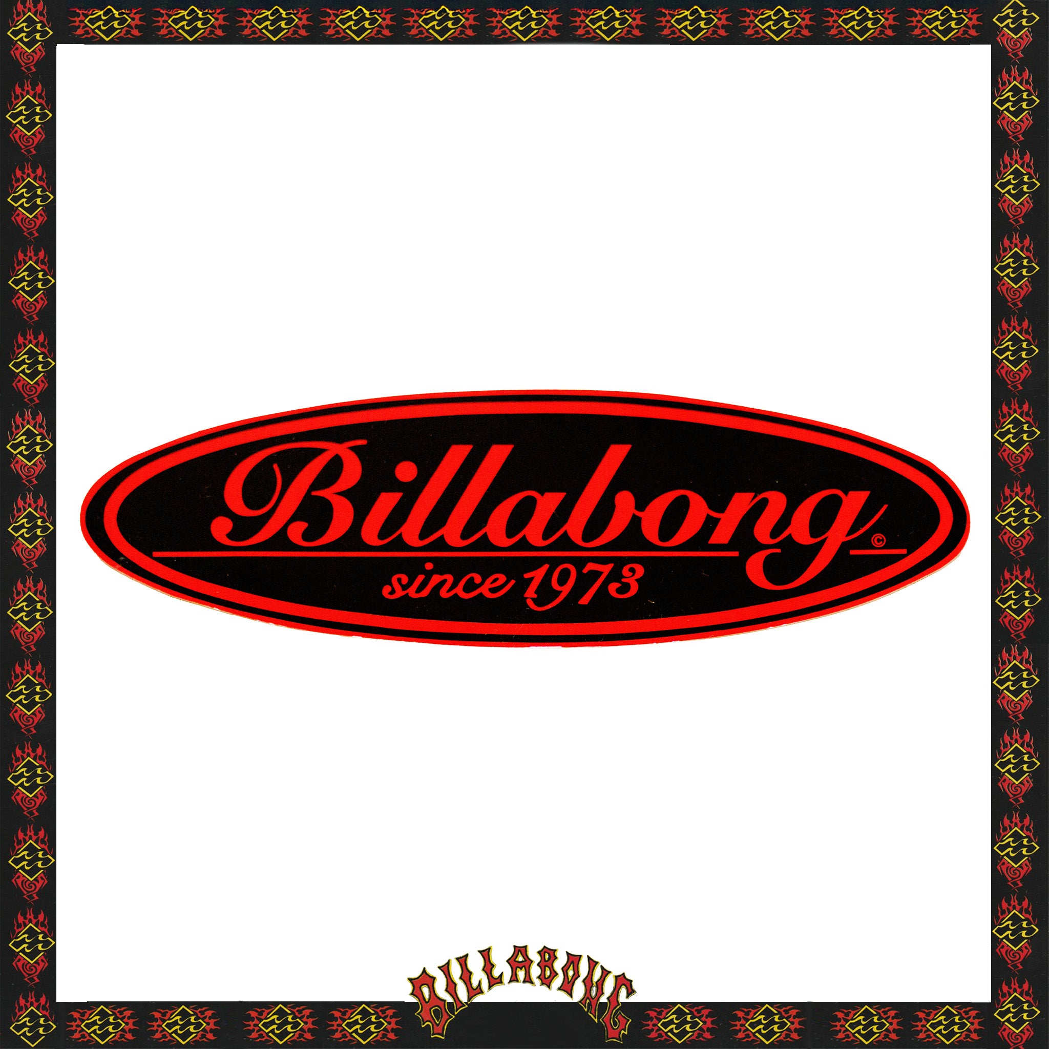 1996 Billabong XL Oval Sticker