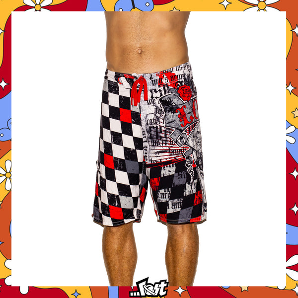 Y2K Lost Enterprises Mayham Tech Boardies (34