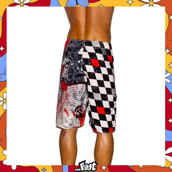 Y2K Lost Enterprises Mayham Tech Boardies (34")