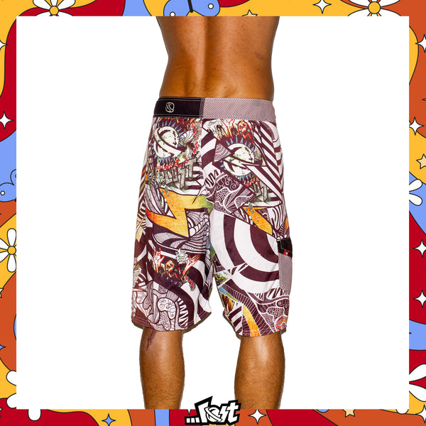 Y2K Lost Enterprises Mayham Tech Boardies (34")