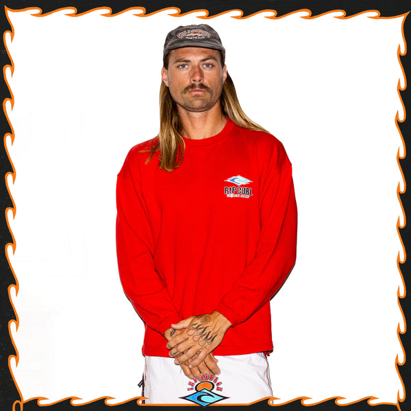 1990's Rip Curl Graphic Crewneck Sweatshirt (L)