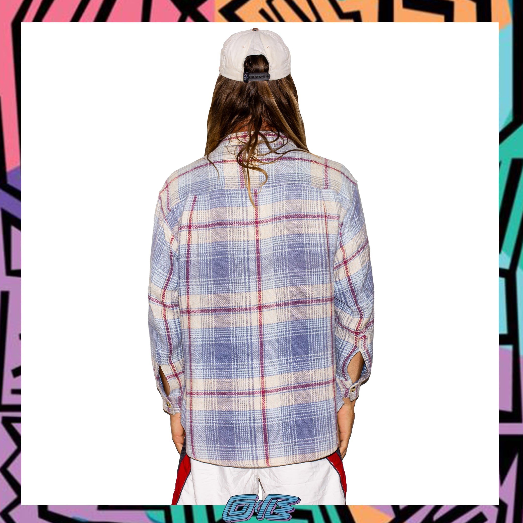 1990's Ocean & Earth Cotton Flannel Overshirt (L) *RARE*