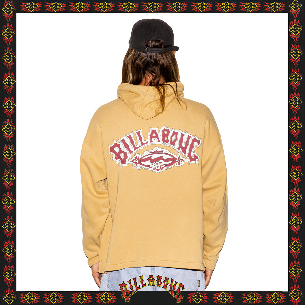 1993 Billabong "Straight Cut" Spellout Hoodie (XL) *RARE*