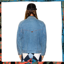 Load image into Gallery viewer, 1990&#39;s Quiksilver &quot;QSD&quot; Denim Jacket w/ Plaid Lining (M-L)
