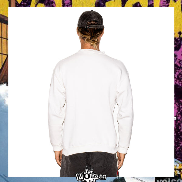 1990's Volcom Graphic Crewneck Sweatshirt (L) *Very Rare*