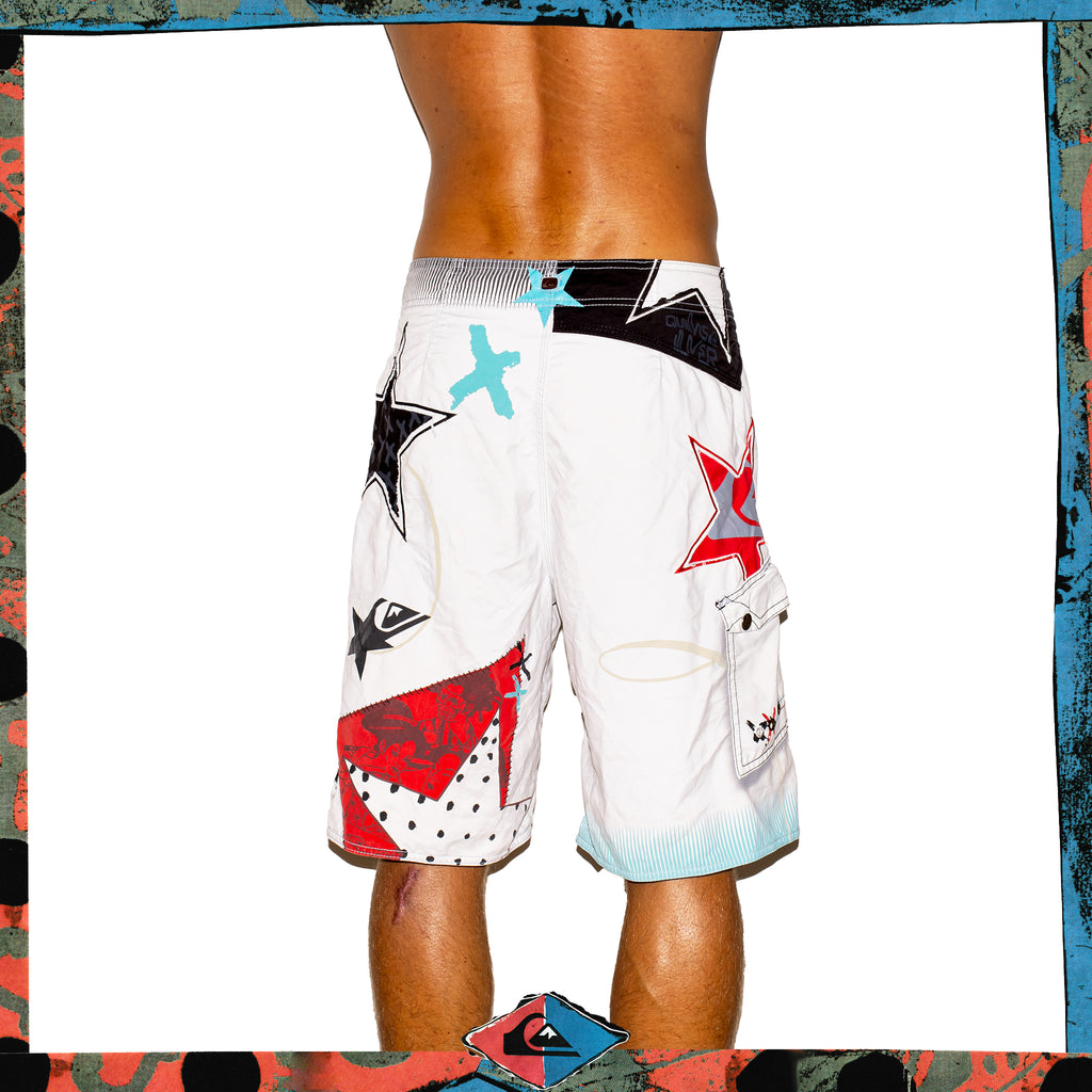 Y2K Quiksilver "Intervention" Supreme Tech Boardies (32")