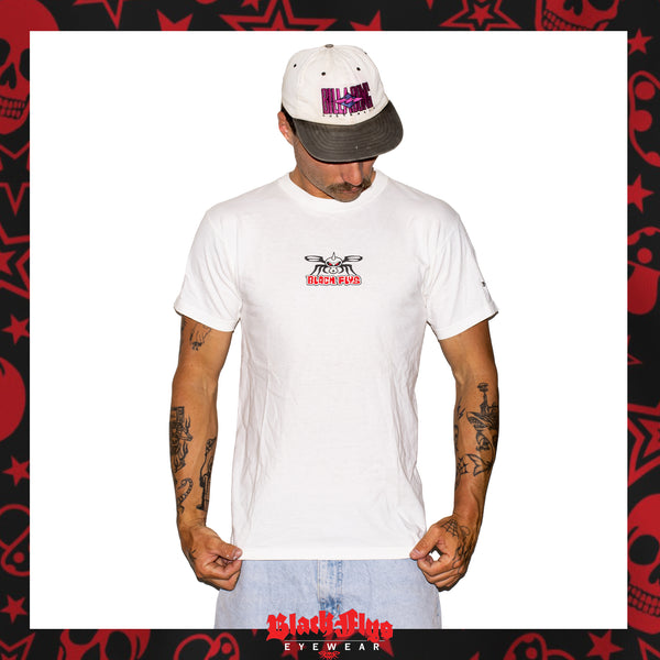 1990's Black Flys Eyewear Graphic Tee (M)