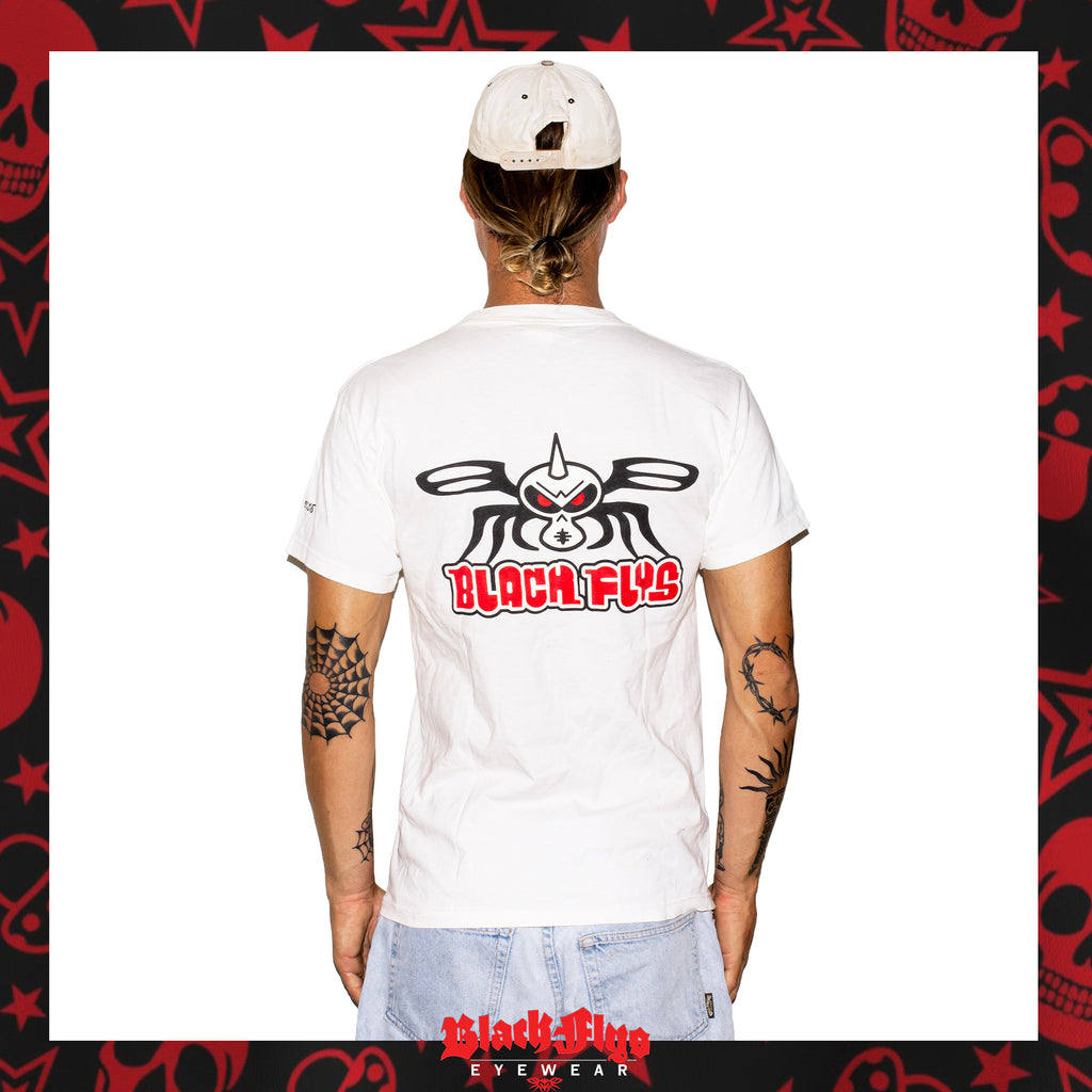 1990's Black Flys Eyewear Graphic Tee (M)