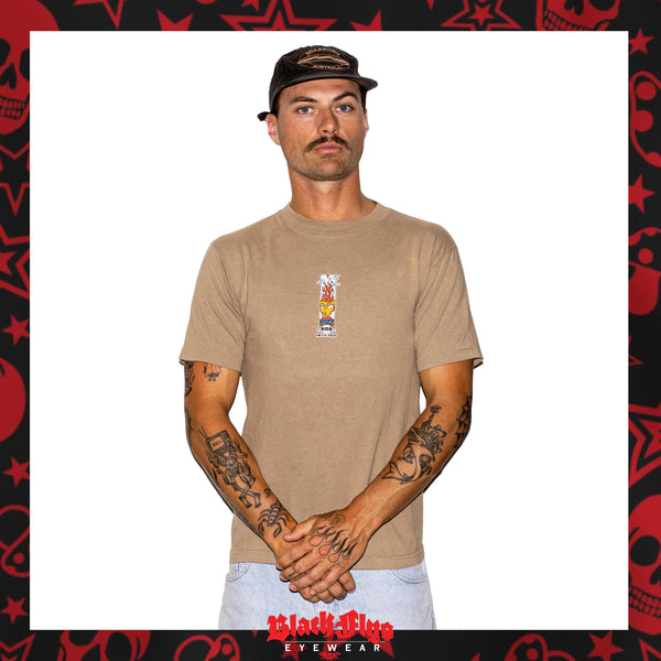 Y2K Black Flys Graphic Tee (M)