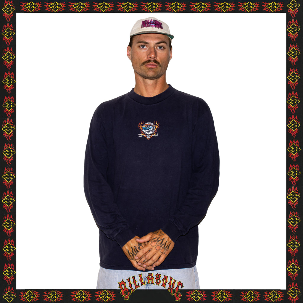 Y2K Billabong "Dragon" Graphic L/S Tee (L)
