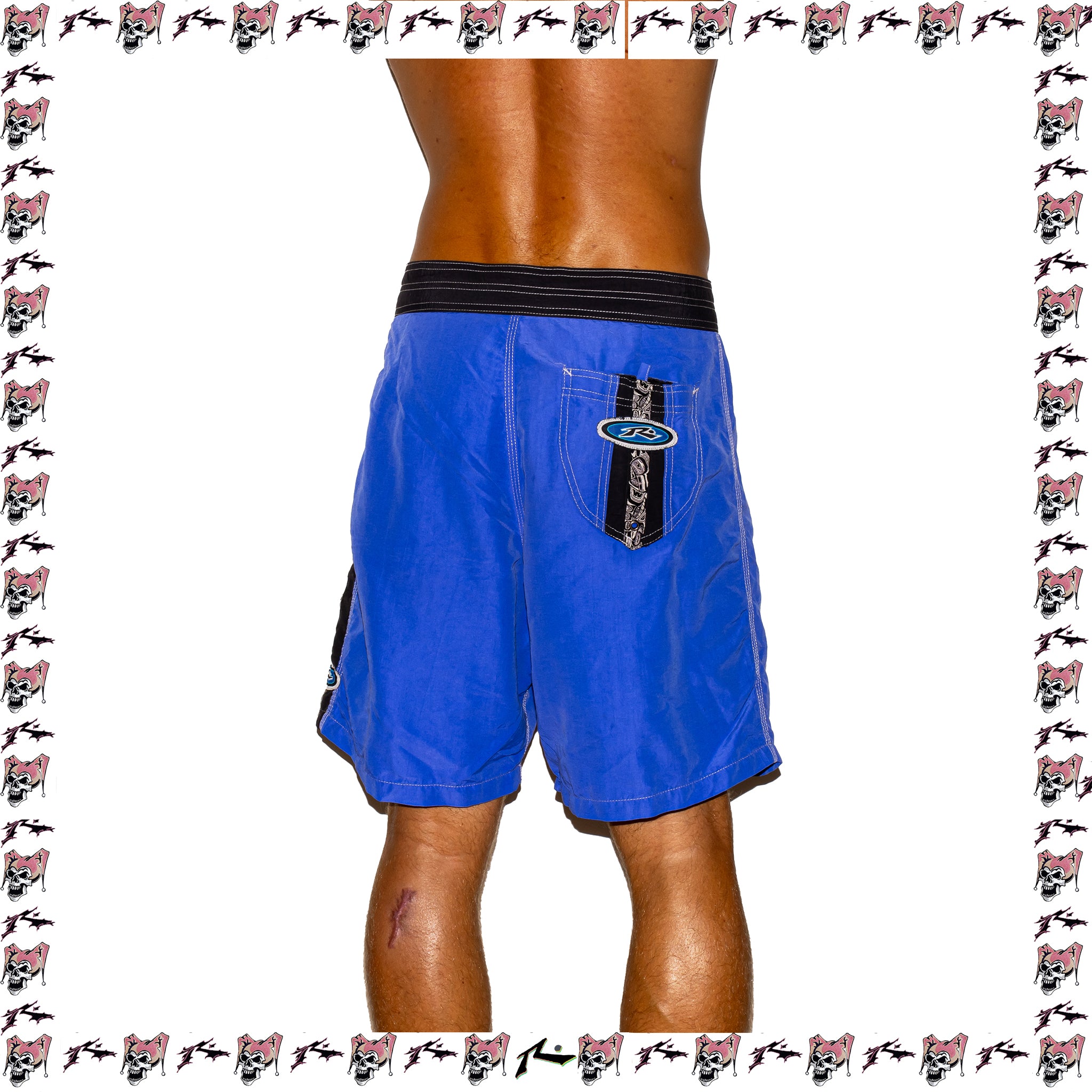 1990's Rusty Surfboards Nylon Boardshorts (33")