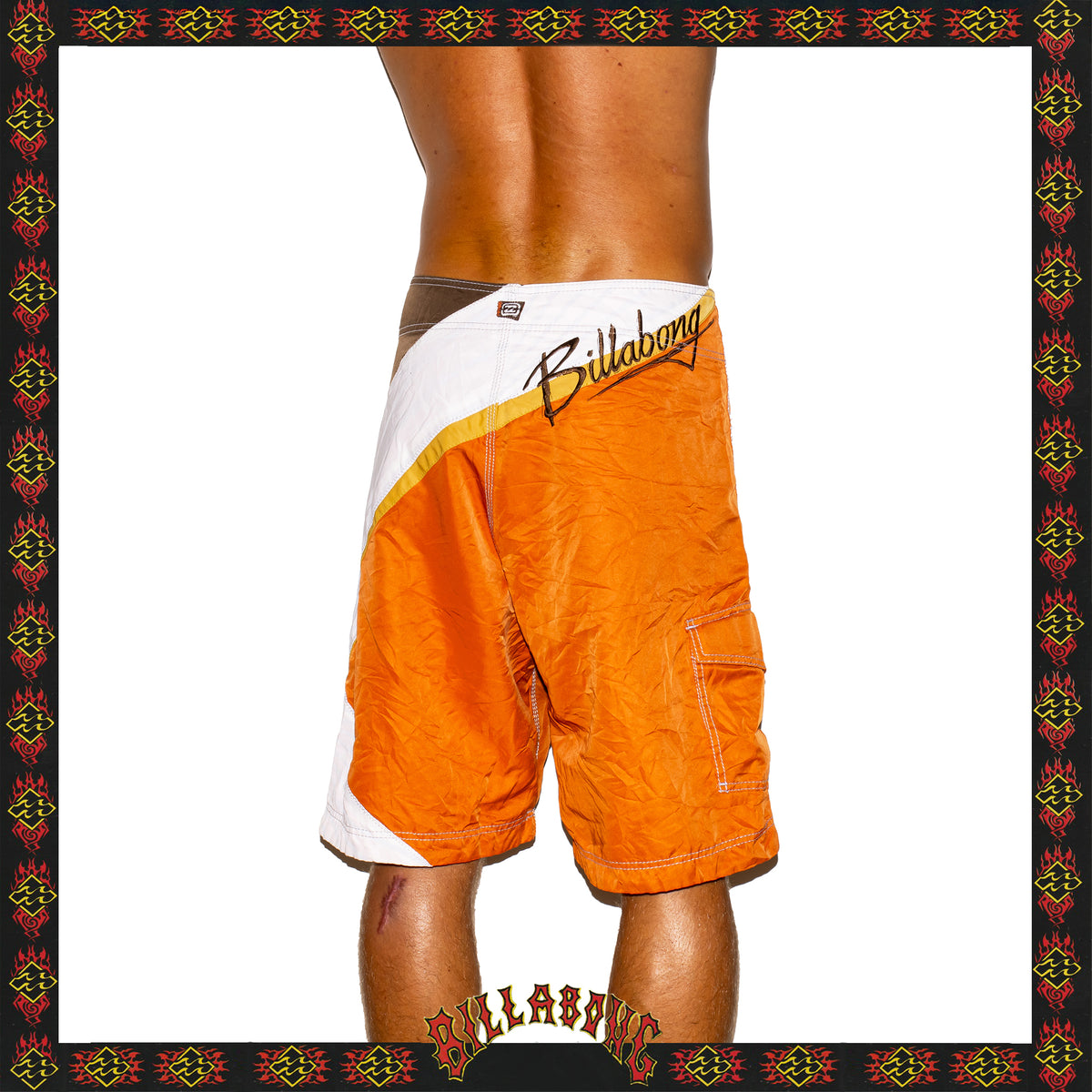 Y2K Billabong "Shane Dorian - Big Hex Signature Series" Boardies (32")