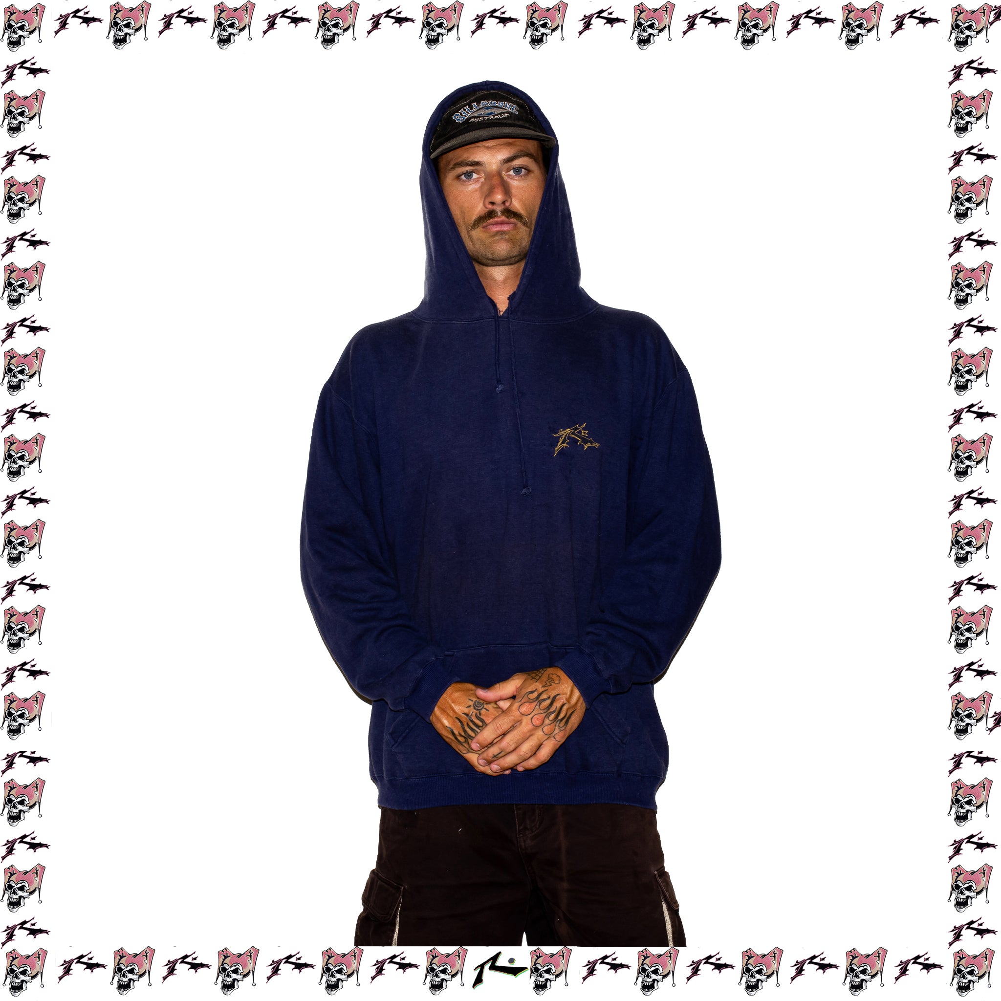 1990's Rusty Graphic Hoodie (XL) *RARE*