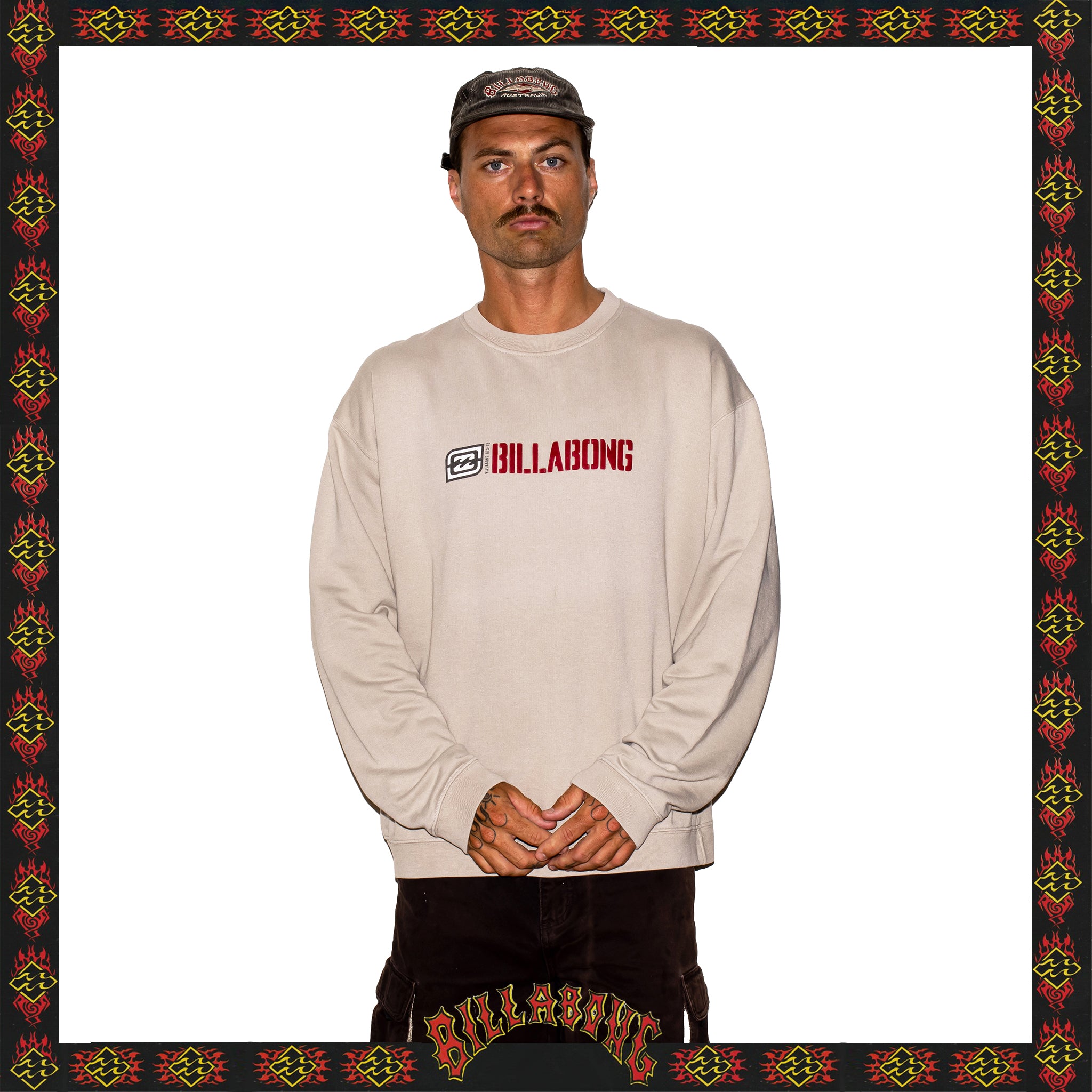 Y2K Billabong Spellout Crewneck Sweatshirt (XL)