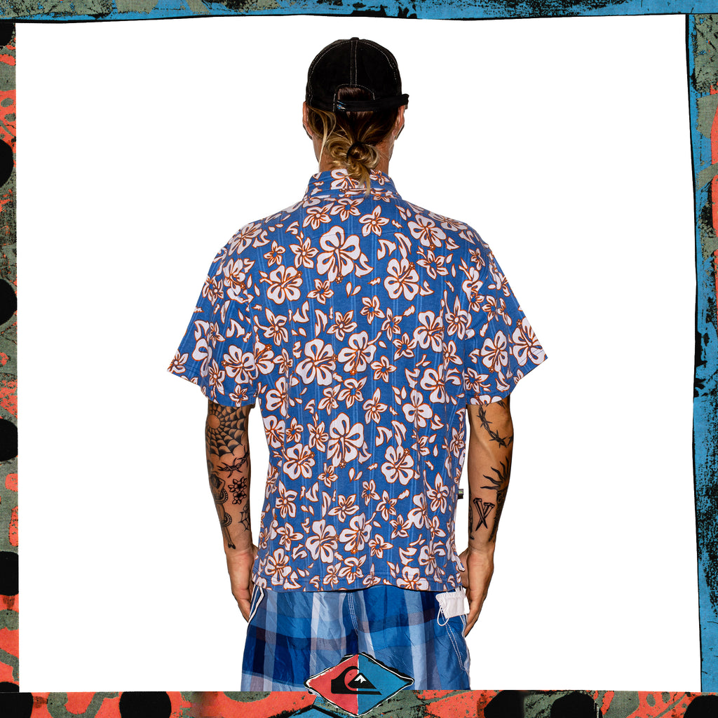 Y2K Quiksilver "Kelly Slater" Corduroy Polo Shirt (L-XL)