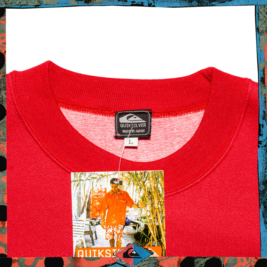 Y2K Quiksilver "Hawaii" Graphic Crewneck Sweatshirt (L) *DEADSTOCK*