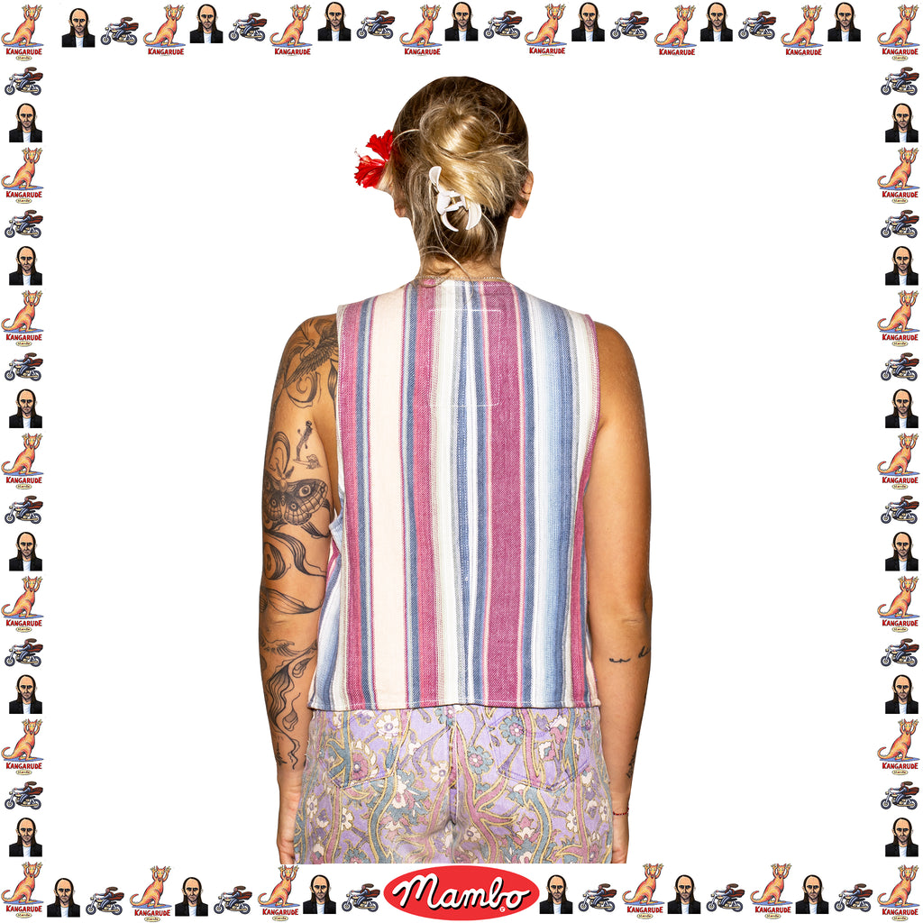 1980's Mambo "Starving Wolves At The Gates Of Civilization" Vest (M)