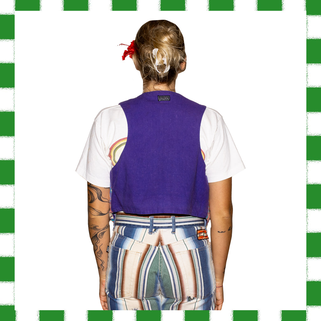 1990's Cheetah Aztec Vest (S)