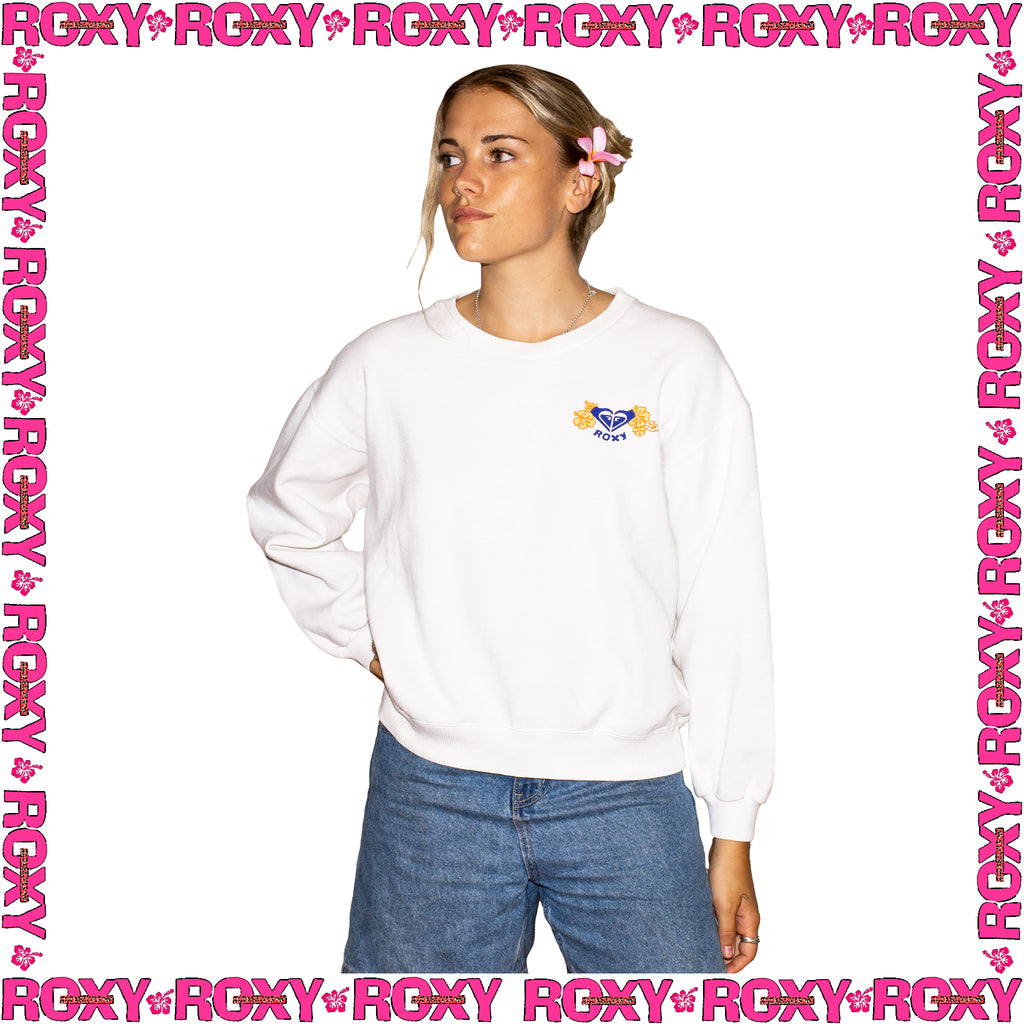 Y2K Roxy Graphic Crewneck Sweatshirt (M)