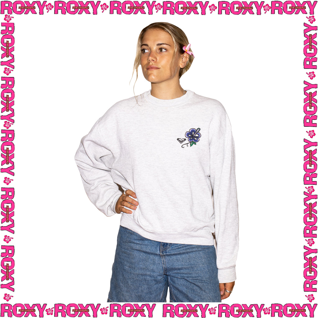1990's Roxy Graphic Crewneck Sweatshirt (L)