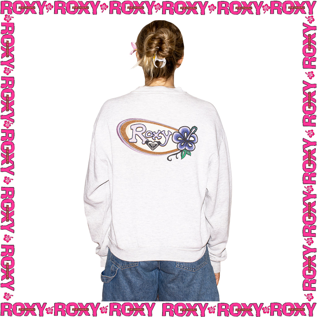 1990's Roxy Graphic Crewneck Sweatshirt (L)