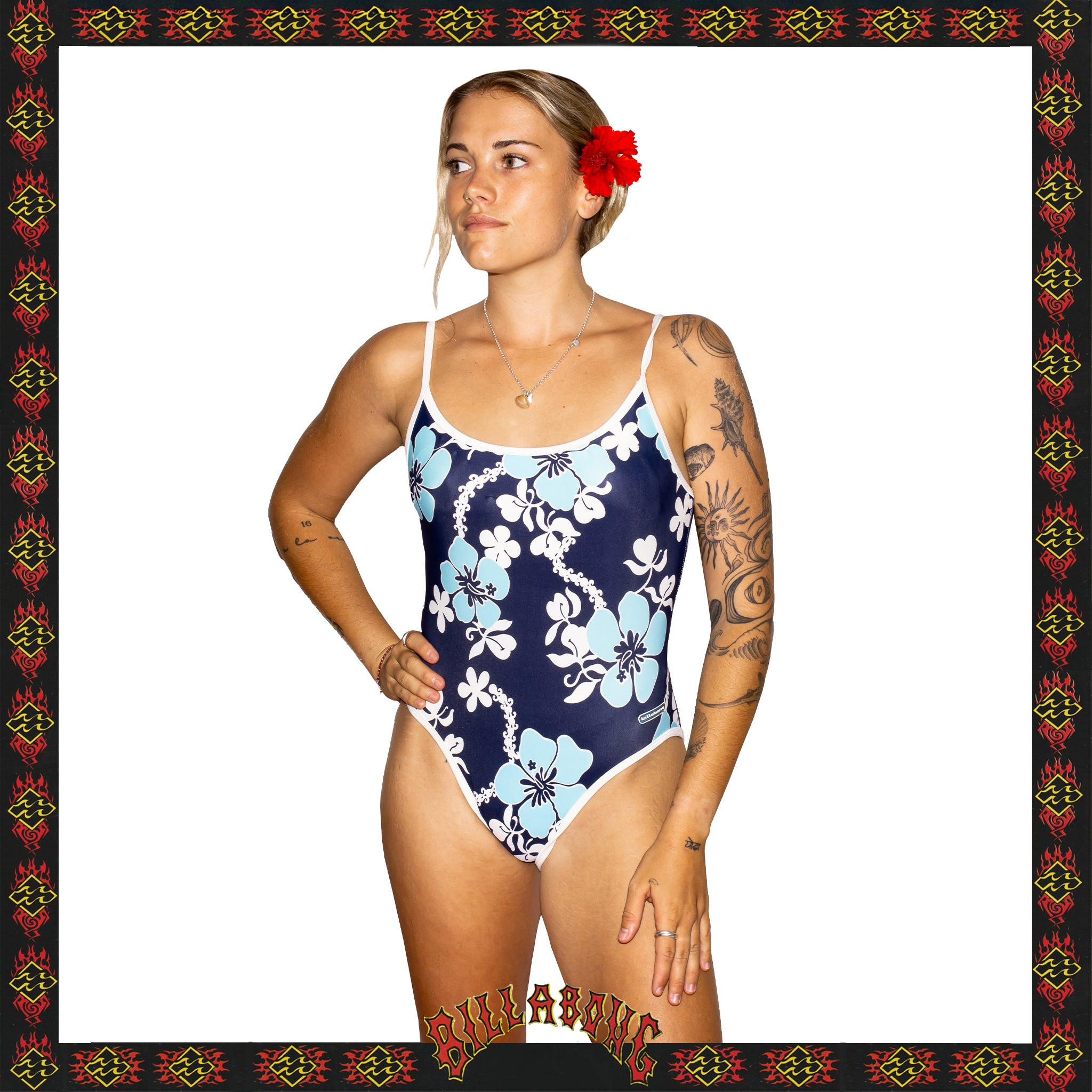 1990's Billabong One-Piece Swimsuit (8-10)