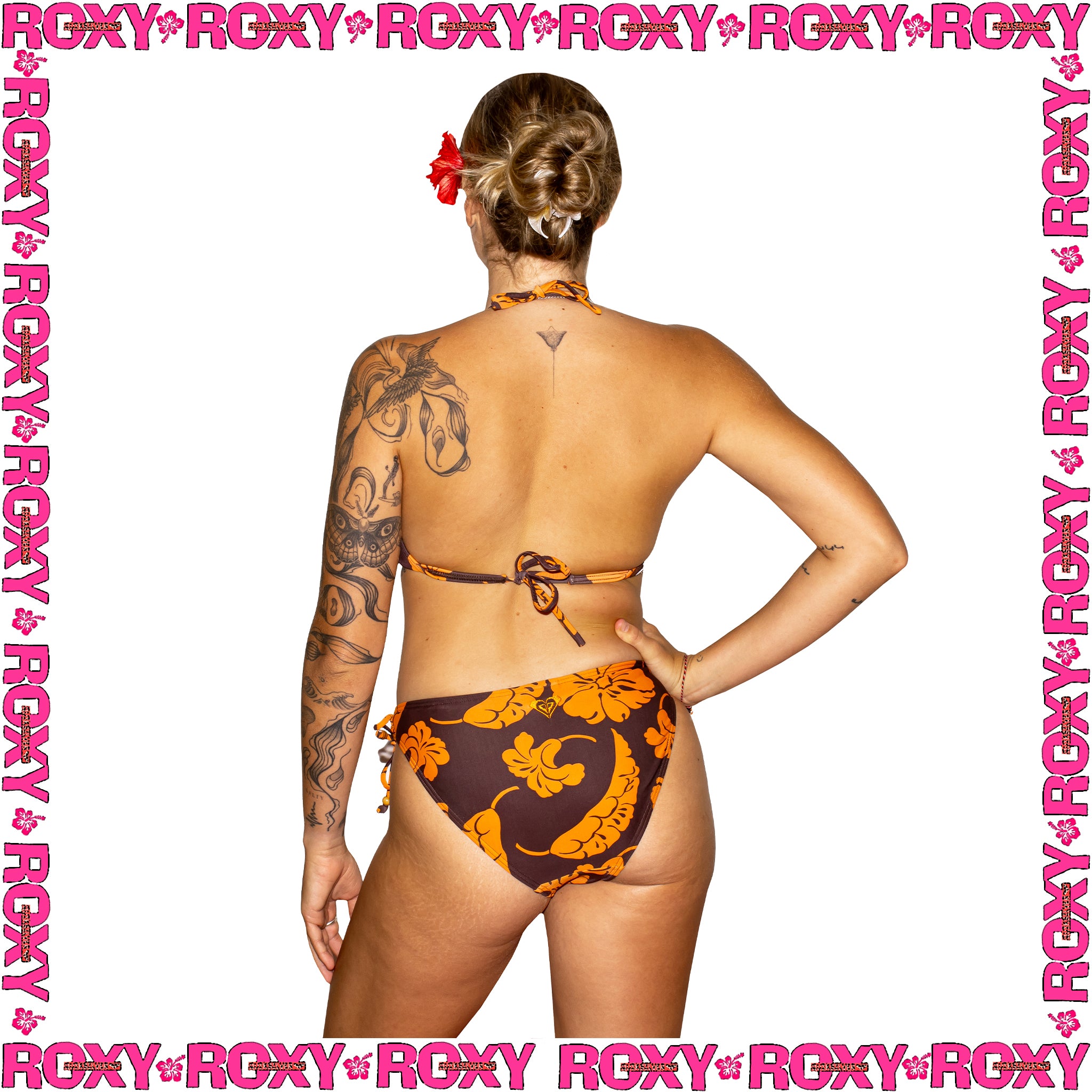 Y2K Roxy Floral Bikini Set (S-M)