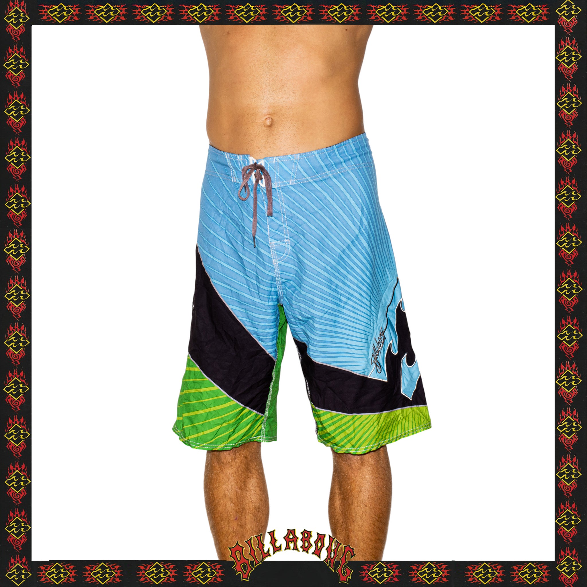 Y2K Billabong "Andy Irons - Airlite Quad Stretch Signature Series" Boardies (36")