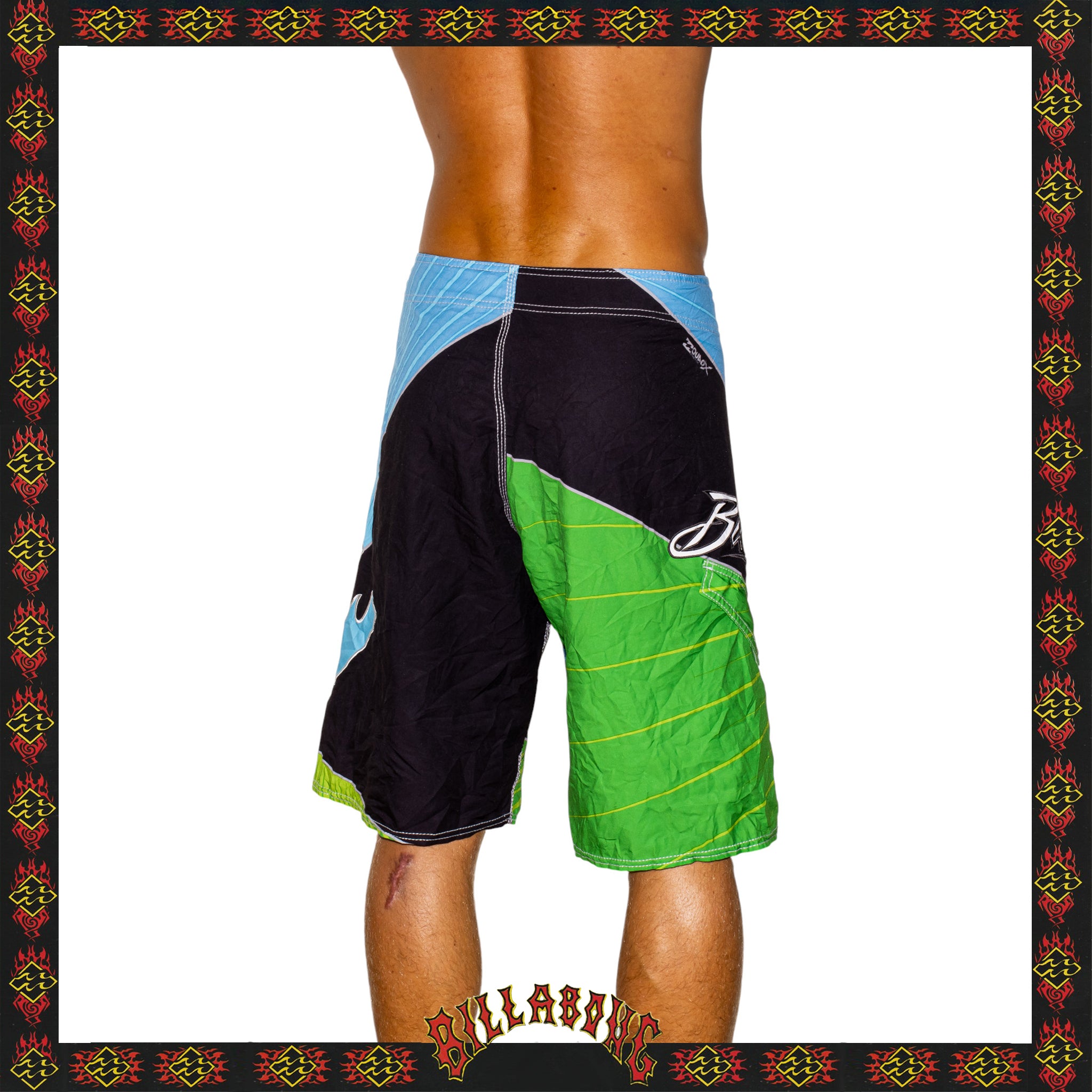 Y2K Billabong "Andy Irons - Airlite Quad Stretch Signature Series" Boardies (32")