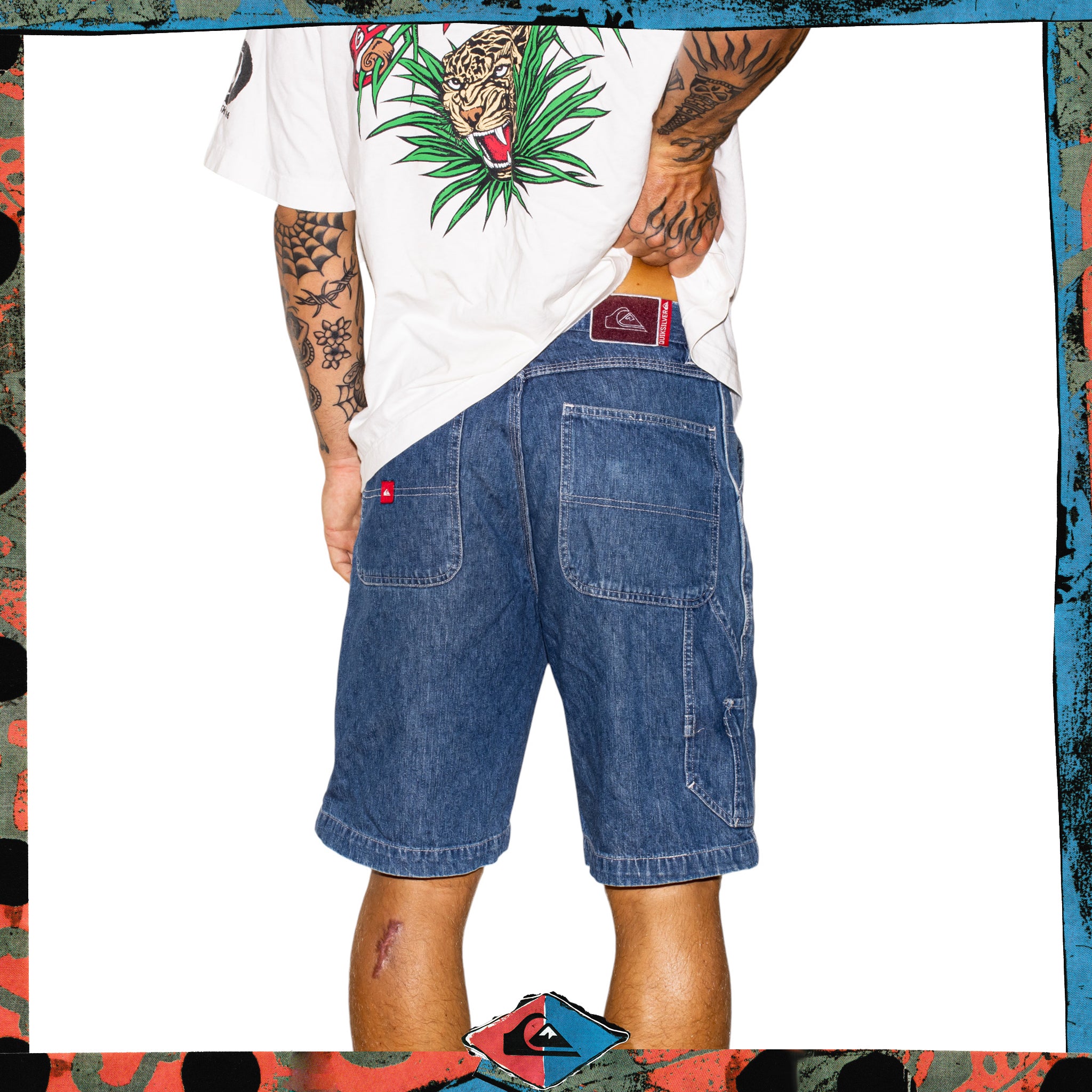 Y2K Quiksilver Carpenter Denim Jorts (30")