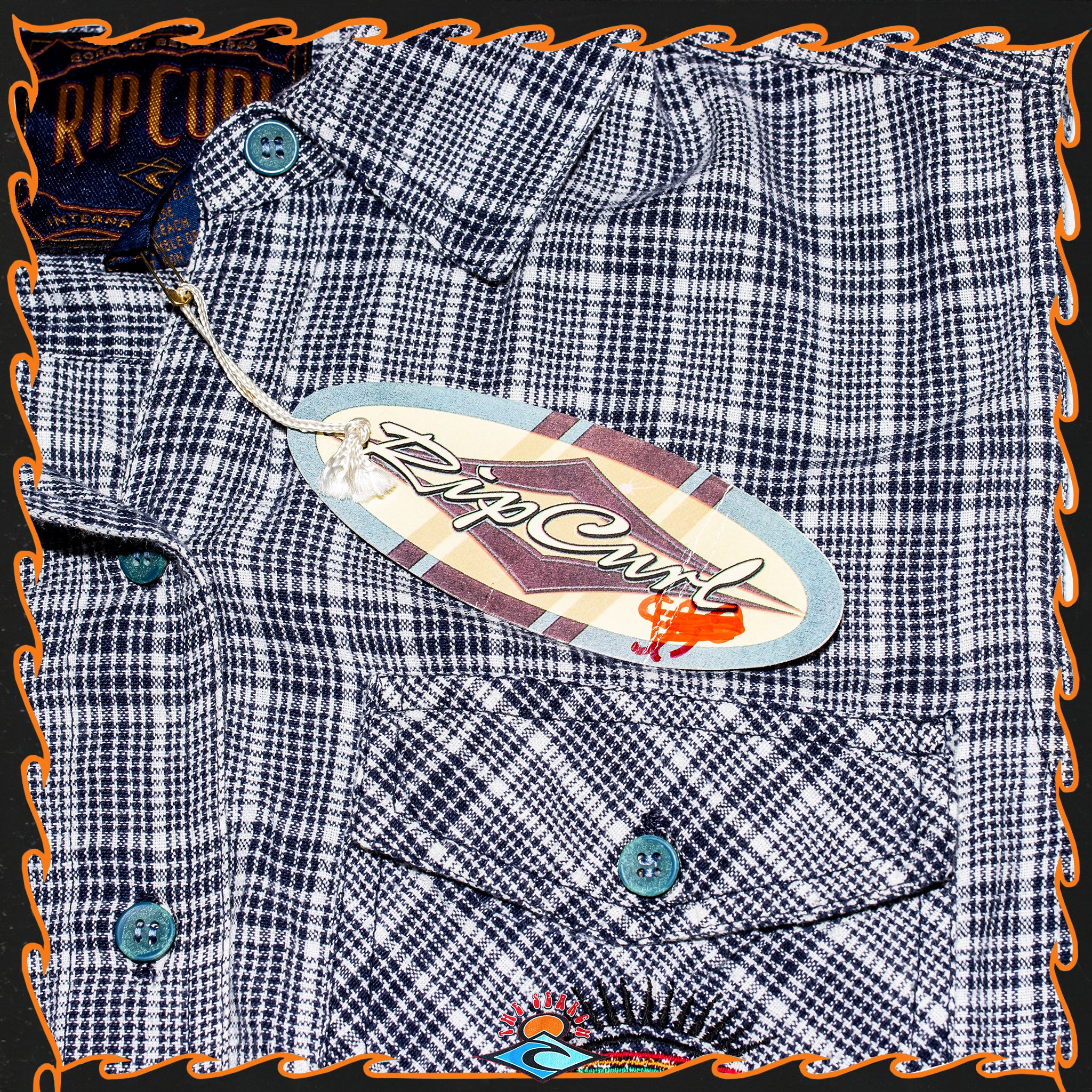 1990's Rip Curl Tie-Up Vest (M) *DEADSTOCK*