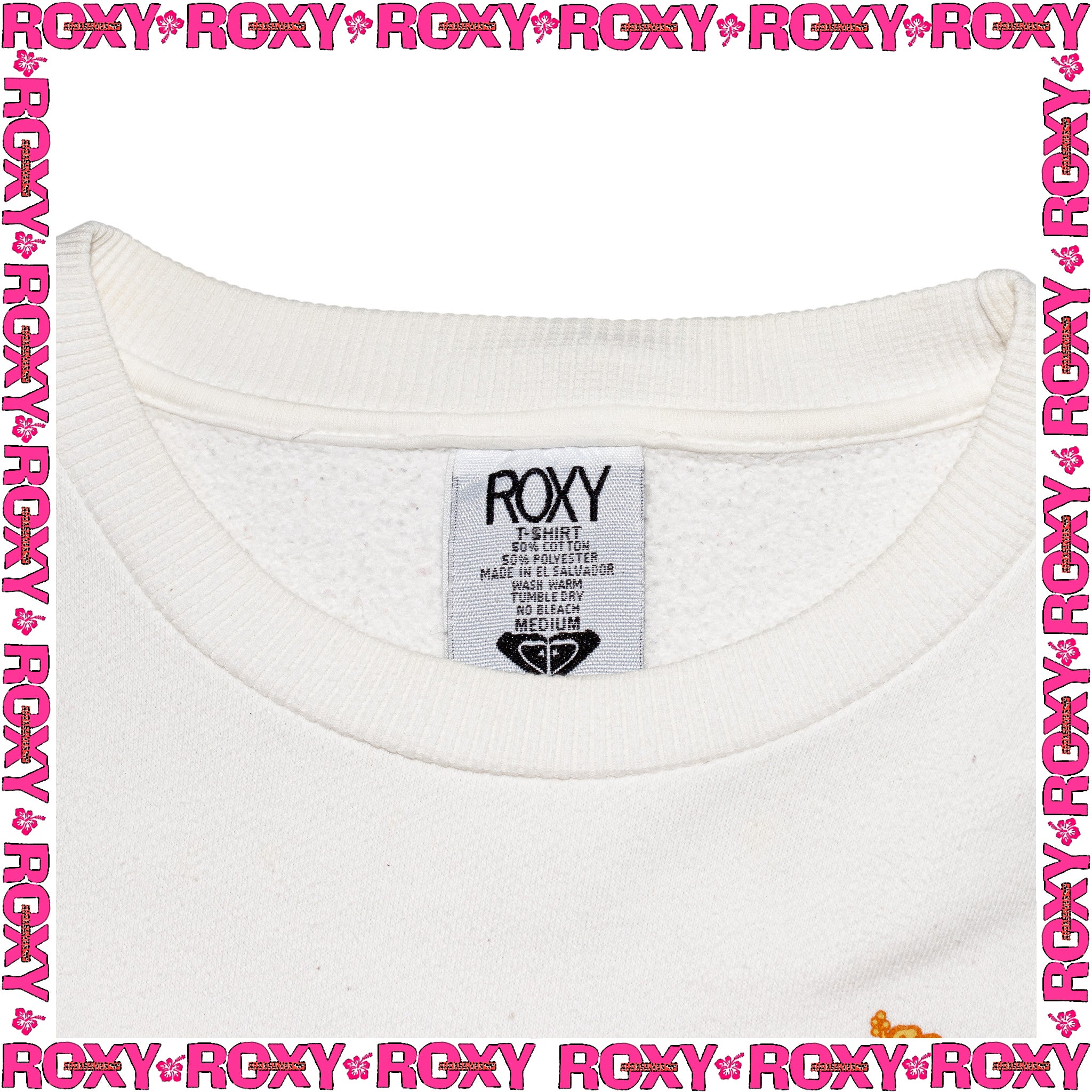 Y2K Roxy Graphic Crewneck Sweatshirt (M)