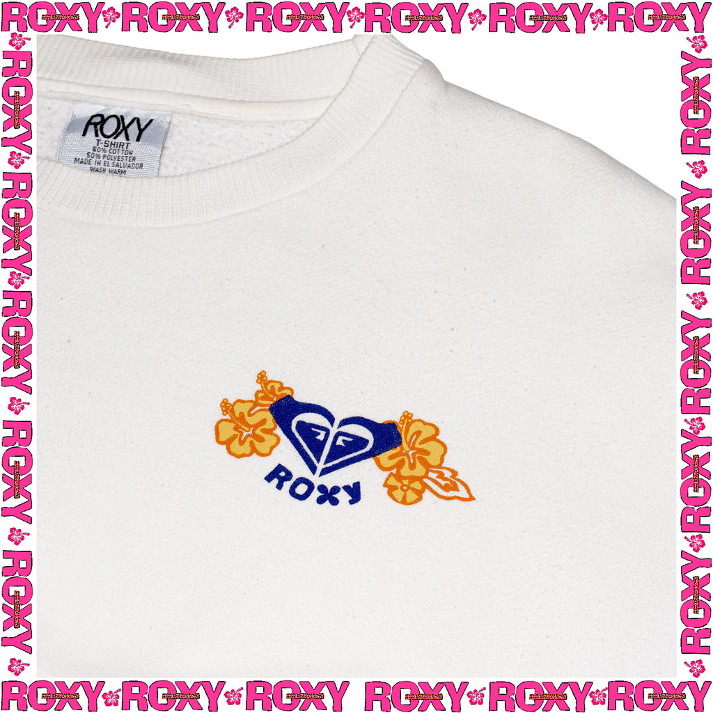 Y2K Roxy Graphic Crewneck Sweatshirt (M)