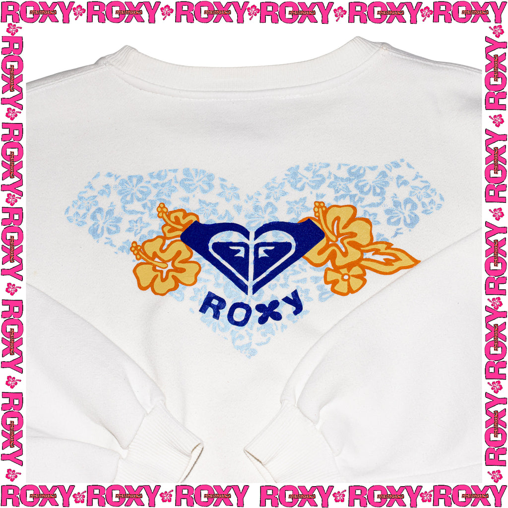 Y2K Roxy Graphic Crewneck Sweatshirt (M)
