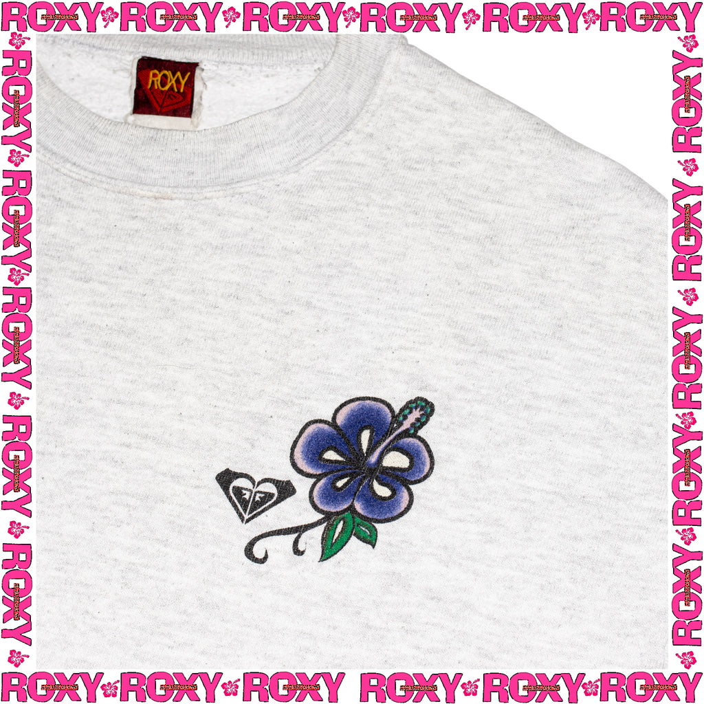 1990's Roxy Graphic Crewneck Sweatshirt (L)