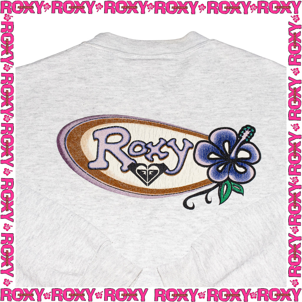 1990's Roxy Graphic Crewneck Sweatshirt (L)