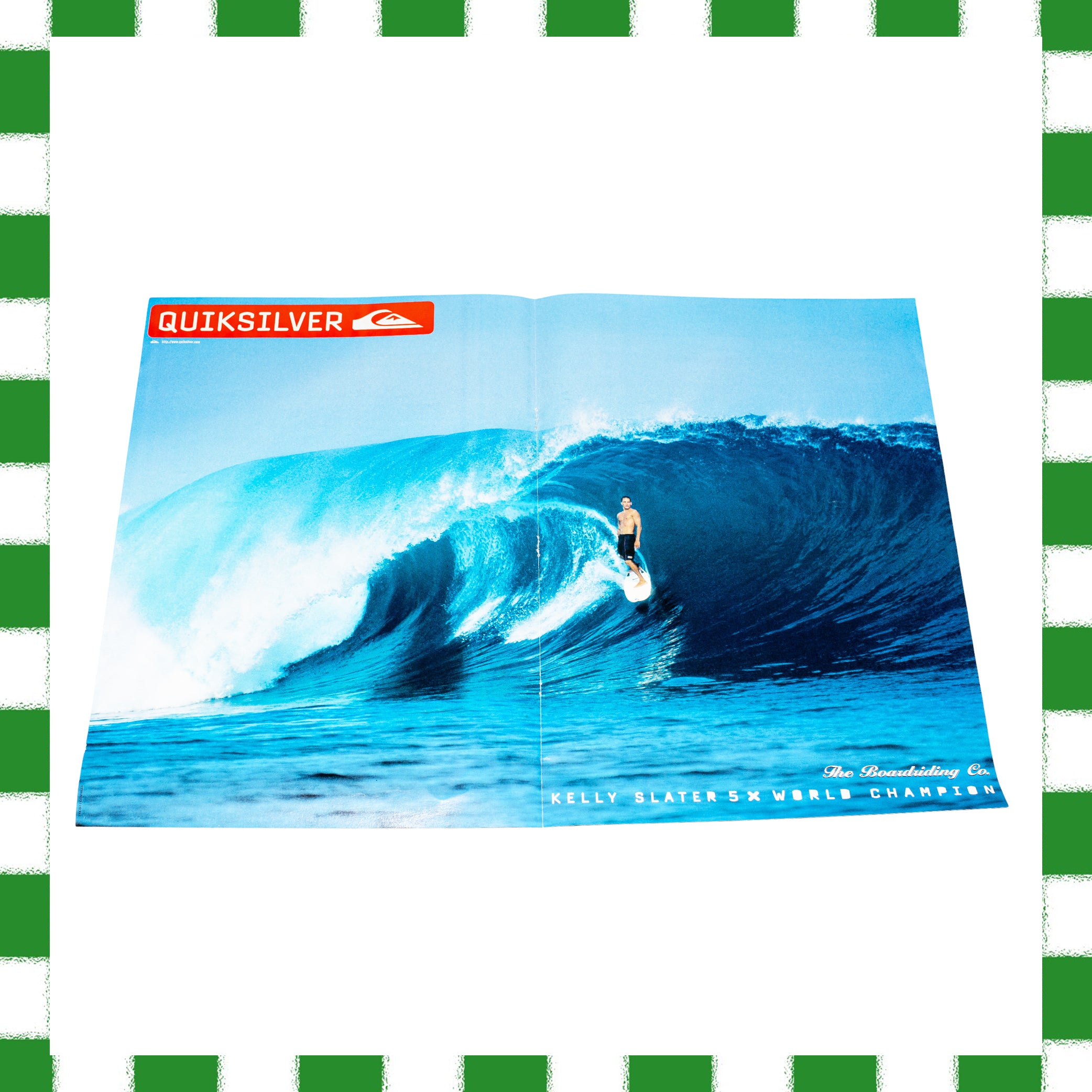 1990's TRACKS "Kelly Slater - 5x World Champ" Double Sided Poster