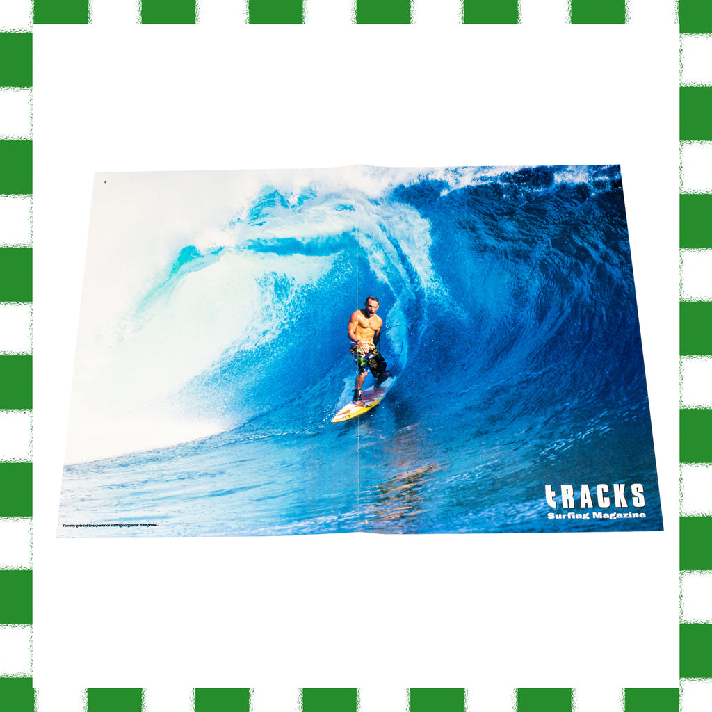 1990's TRACKS "Kelly Slater - 4x World Champ" Double Sided Poster
