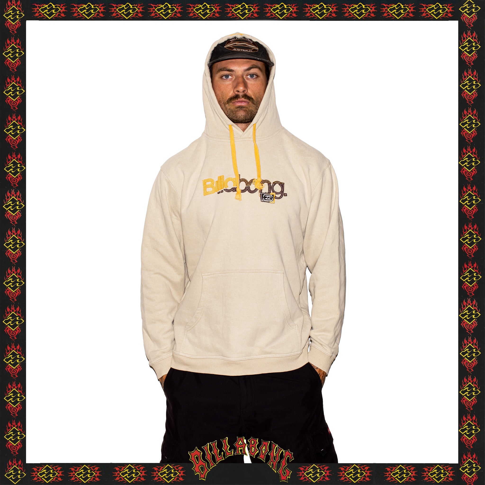 Y2K Billabong Spellout Hoodie (L)