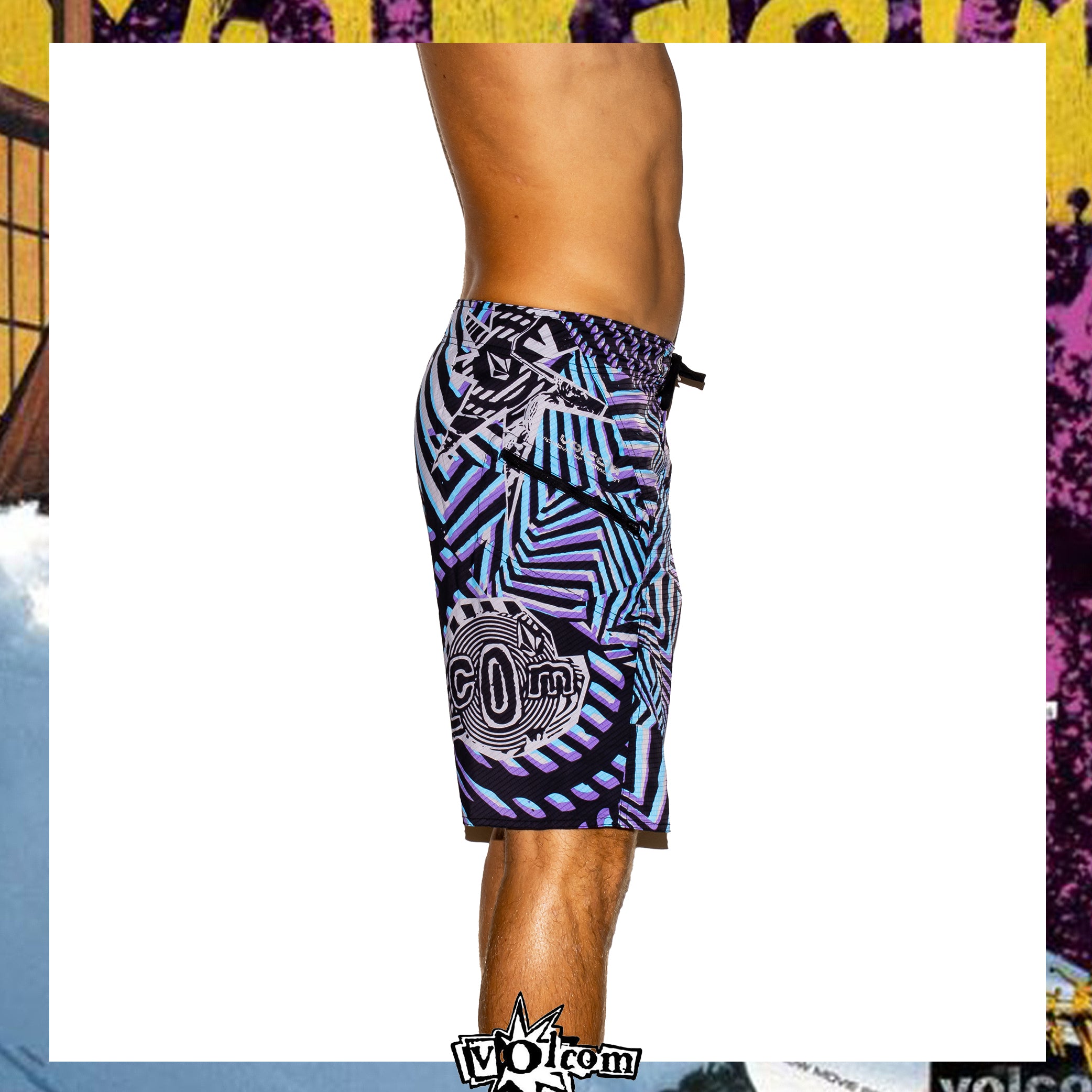 Y2K Volcom "3D Gonzo" Amphibulator Tech Boardies (30")