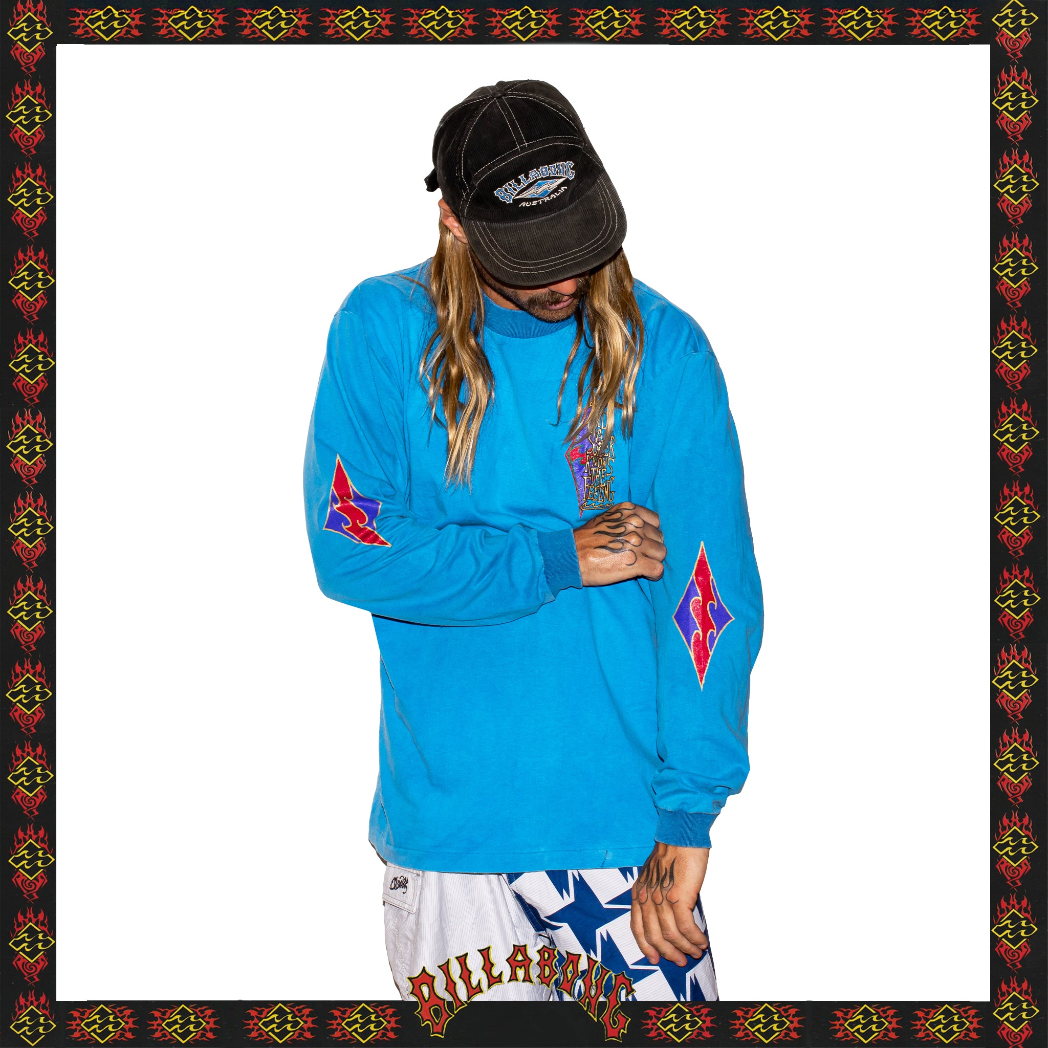 1994 Billabong "Quad Hit" L/S Tee (L)
