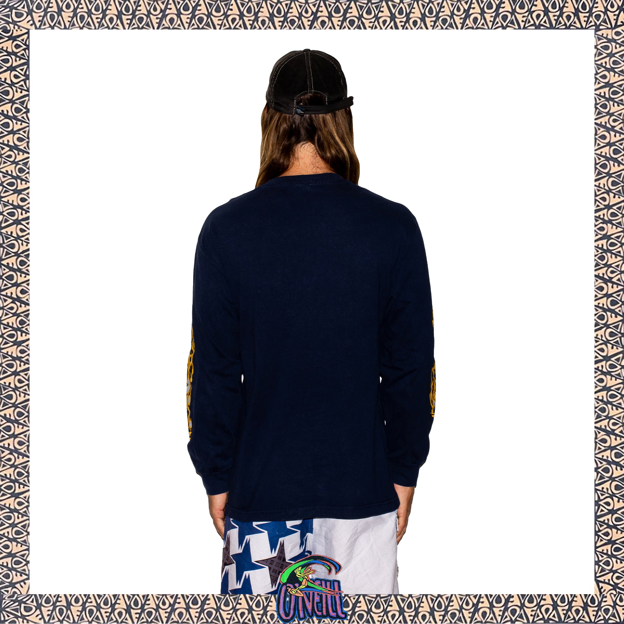 Y2K O'Neill "Flame" L/S Tee (M-L) *RARE*