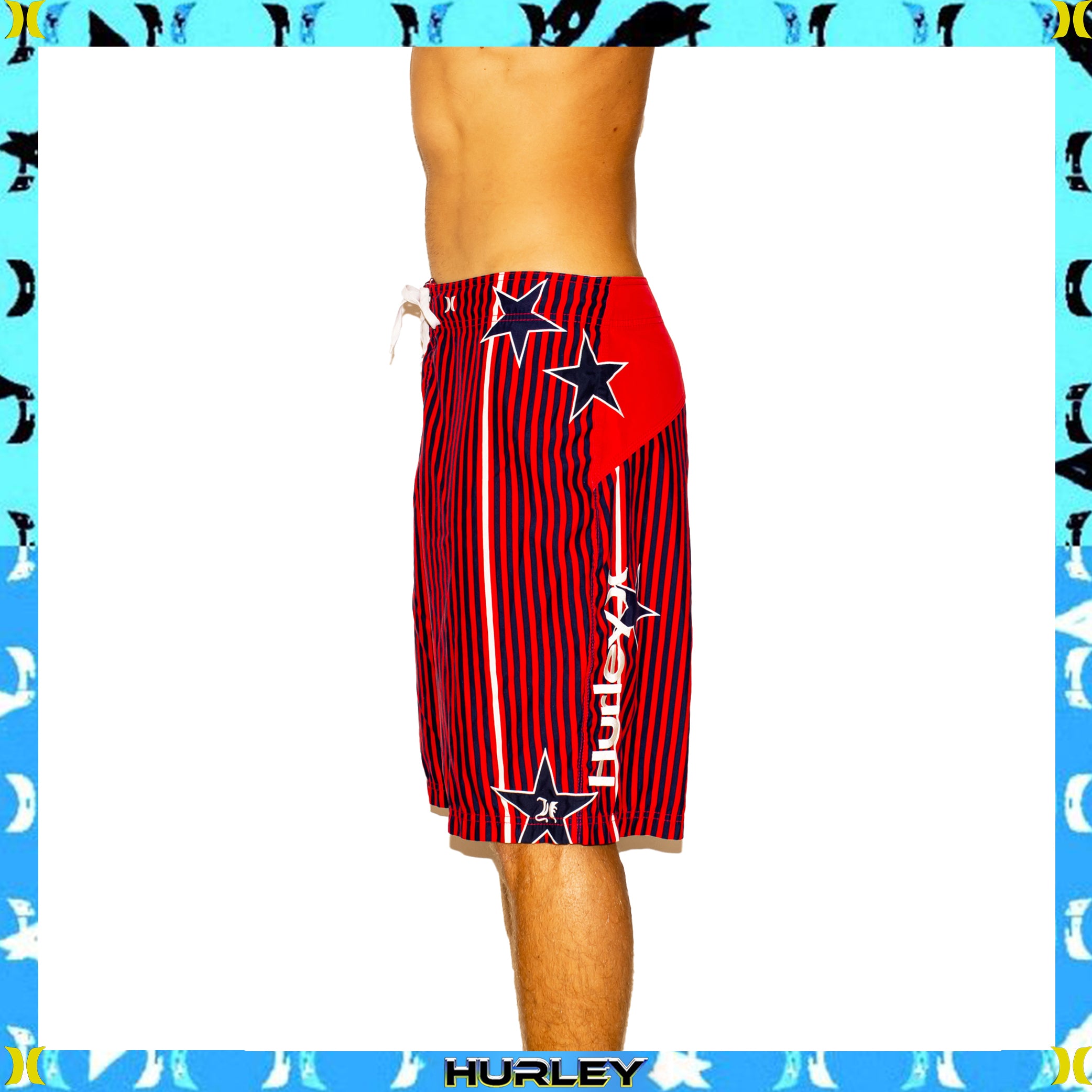 Y2K Hurley Supreme Tech Boardies (36")