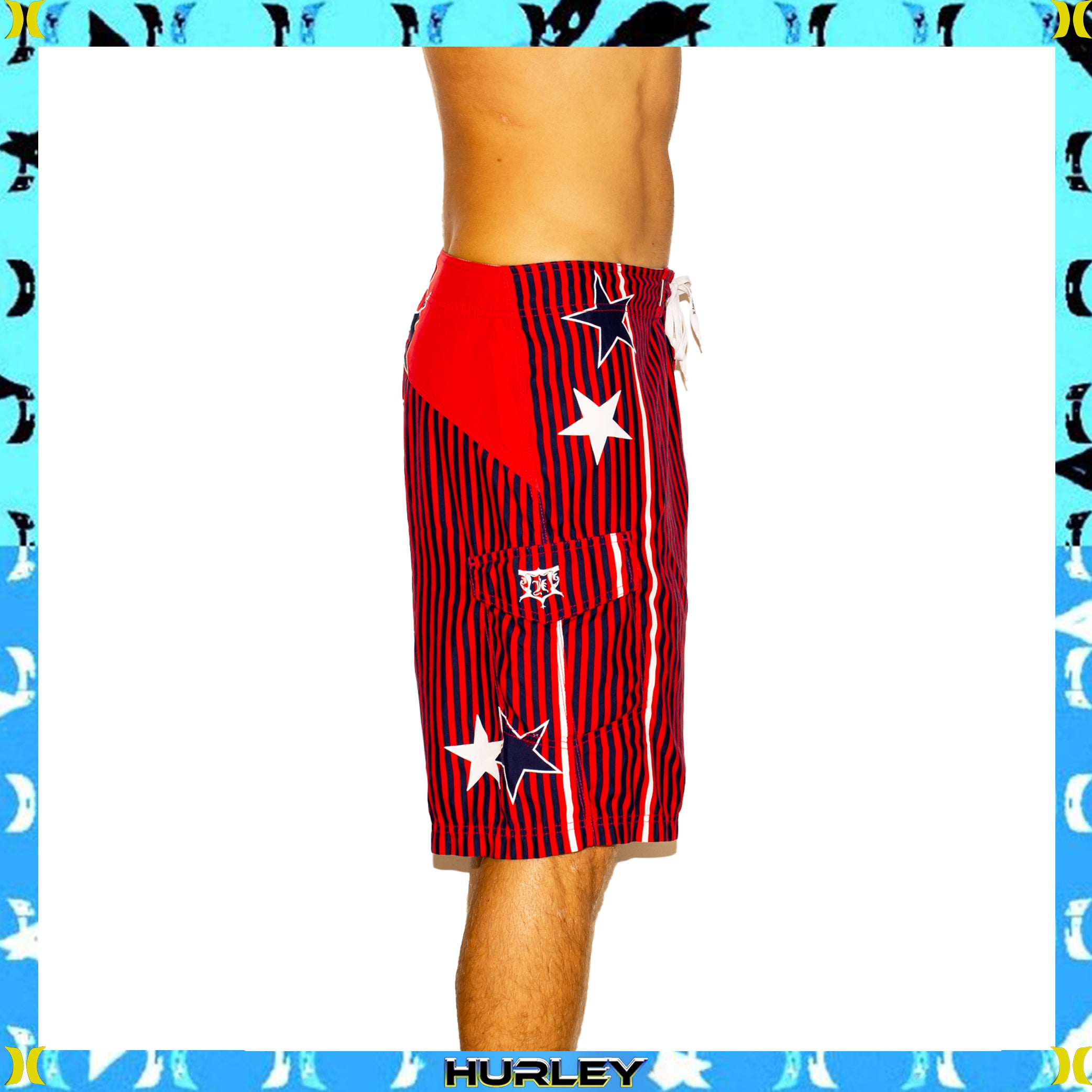 Y2K Hurley Supreme Tech Boardies (36")